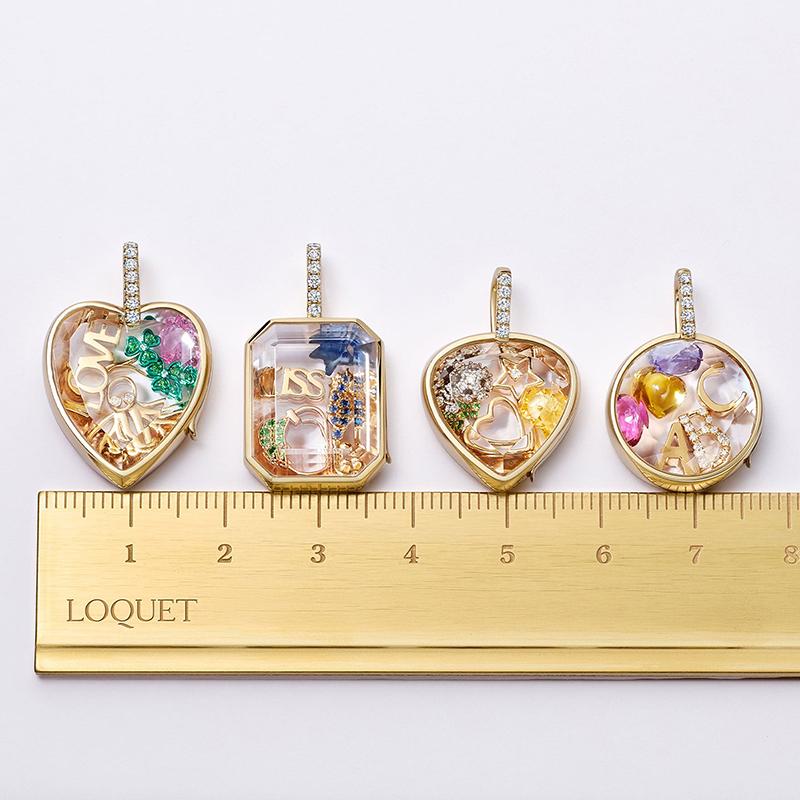 Pingente Caixa de Fotos Personalidade Retrô com Pingente DIY Aberturável Design Oco Caixa Transparente Cor Preservação Ouro