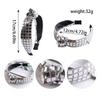 New European and American fabric sequined women's headband high-end wide-edge hair bundle hair headband hair accessories wholesale