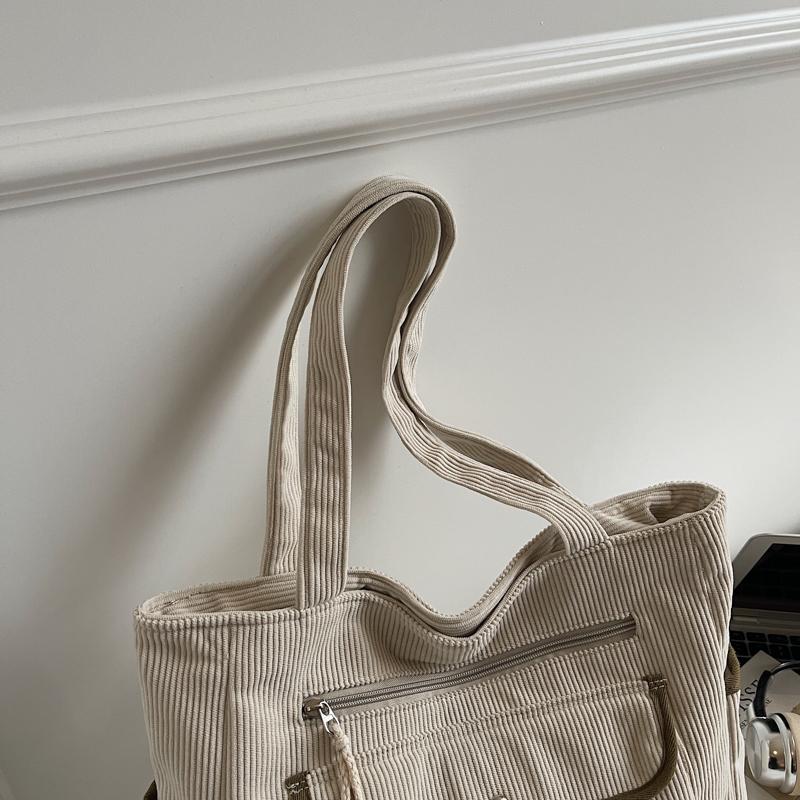 Manchesterväska Multi-Fick Pendlarväska Stor Kapacitet Axelväska Dam Bärbar Toteväska