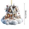 Kreativer Weihnachtsbaum Weihnachtsmann Acryl Hängeornament Autoanhänger Heimdekoration