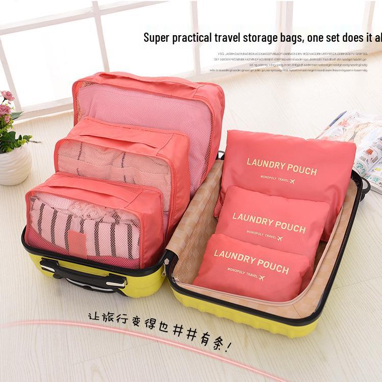 Korean-Style Waterproof Travel Organizer: 6-Piece Set