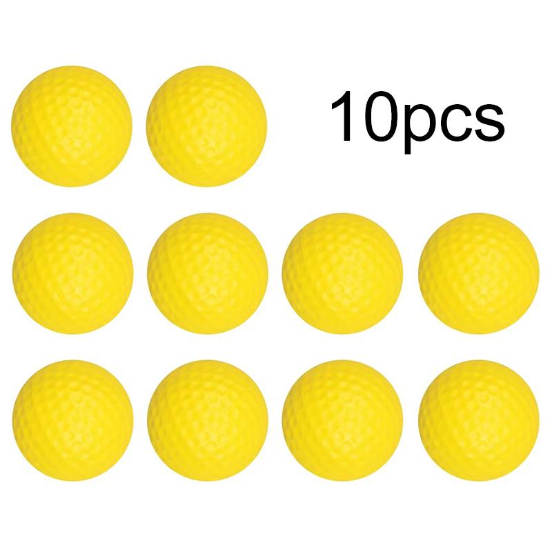 2~10pcs Practice Foam Golf Balls Yellow Indoor Sports Soft Ball Durable Suitable for Beginners Backyard Outdoor Training TMZ