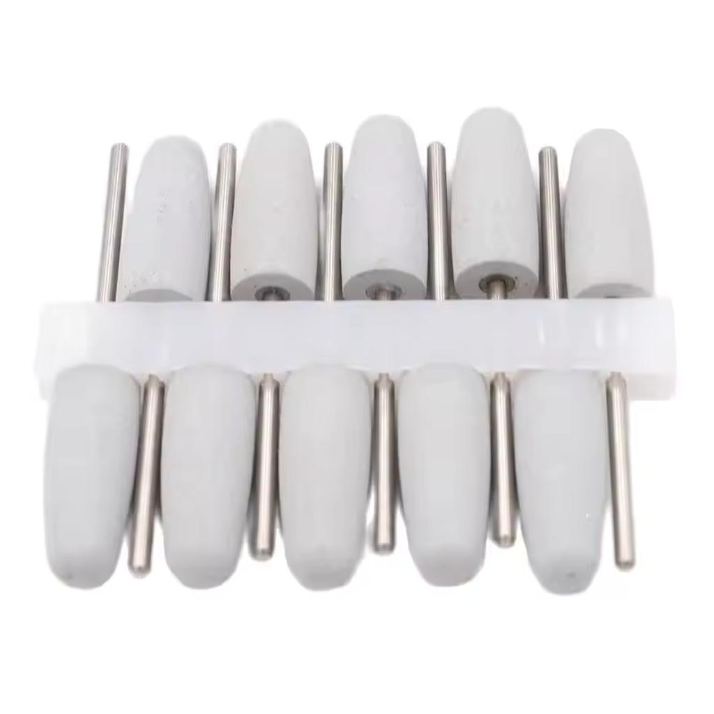 10Pcs Silicone Dental Polishing Heads Tooth Drill Bits For Dental Grinders Smoothing Tooth Surfaces Dentist Tools Nail Polishing