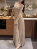 Women's 2025 Autumn Long Sleeve Bodycon Knit Dress - Slimming & High-End Feel