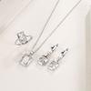 4Pcs/Set Finger Ring Rectangle Shape Shiny Charming Cubic Zirconia Vintage Pendant Dress Up Anti-rust