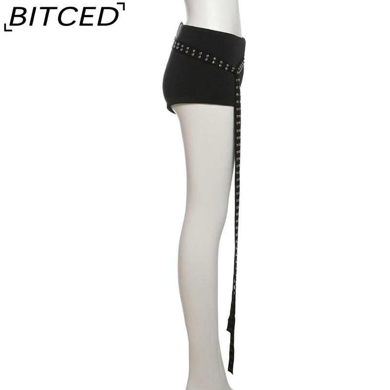 BITCED Summer Fashion Design: Off-the-Shoulder Fitted Top and Trendy Shorts Set for Women