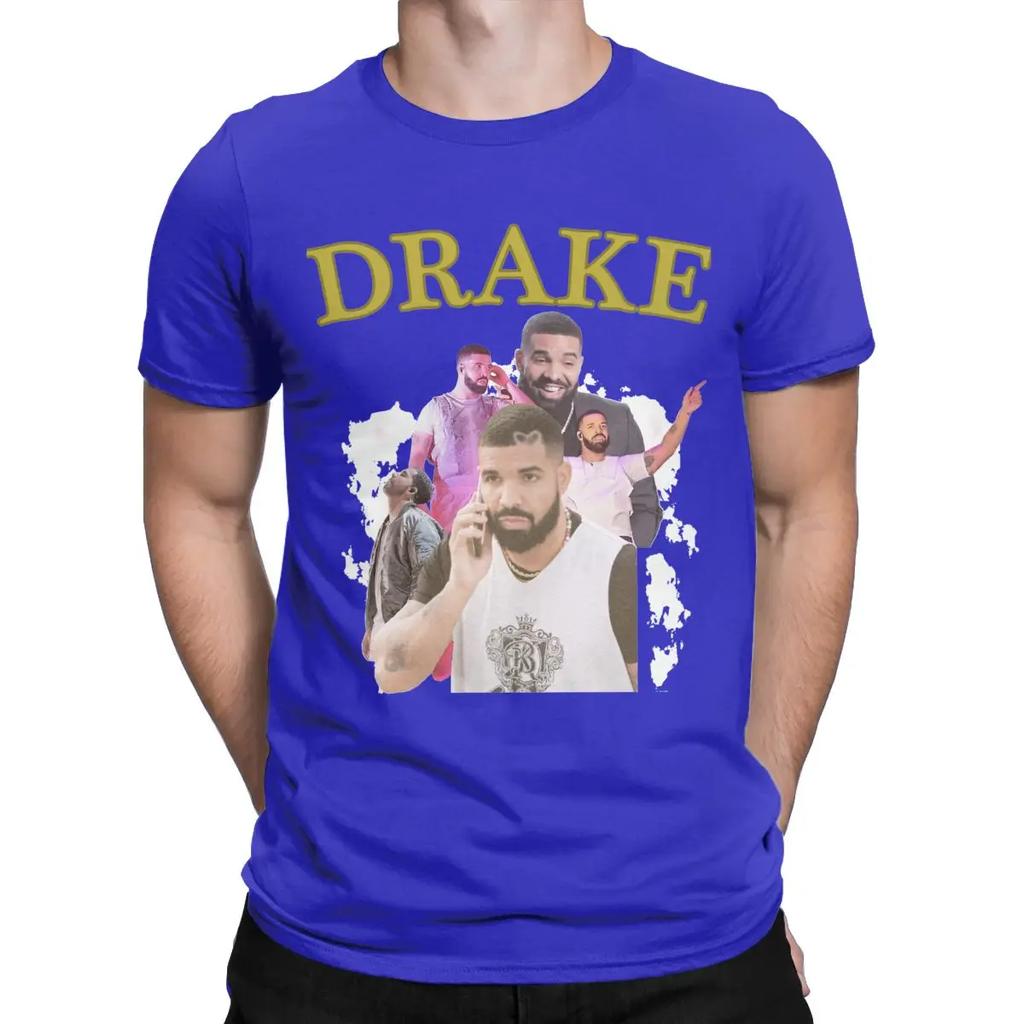 Men's T-Shirt Drizzy Drake Retro Graphic Leisure Cotton Tee Shirt Short Sleeve T Shirt Round Collar Clothing Summer