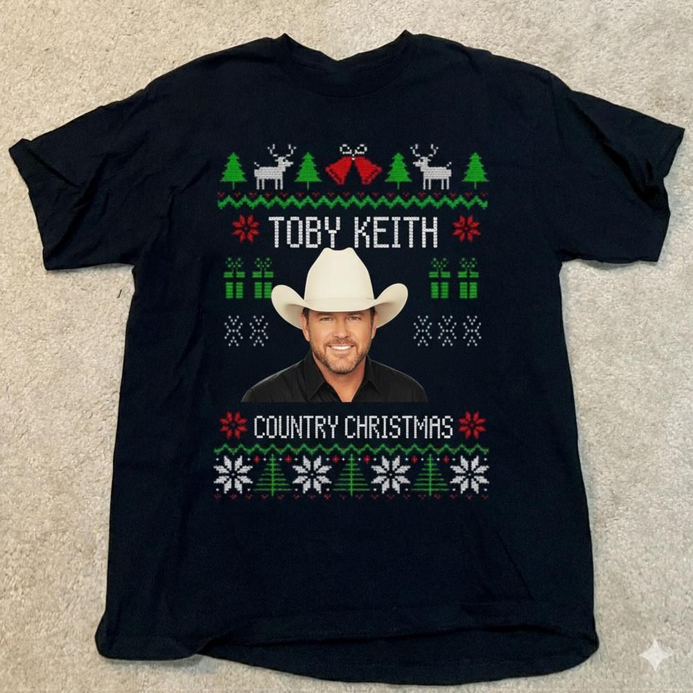 Toby Keith Country Christmas Gift T Shirt Full Size S To 5XL MC1299 Unisex T-Shirt XXL