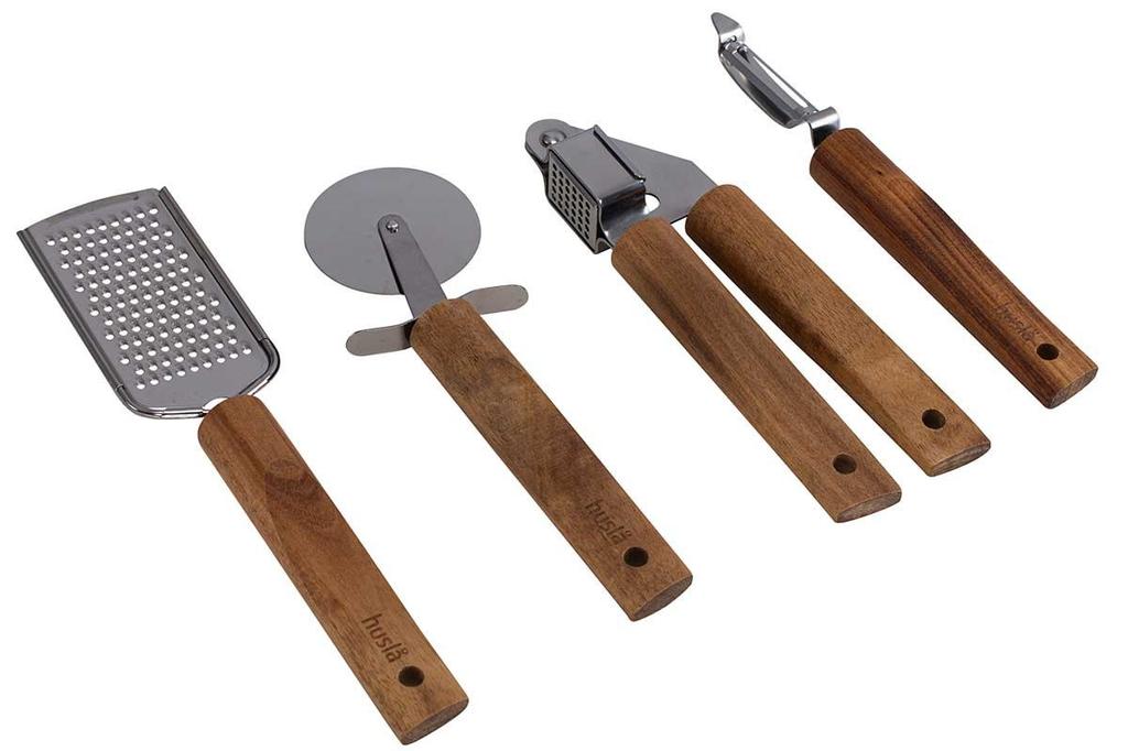 HUSLA WOODEN KITCHEN UTENSILS SET 4 PIECES