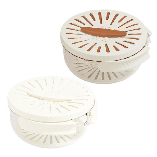 Drain Basket Multifunctional Fruit And Vegetable Strainer with Handle Covered Storage Container for Kitchen