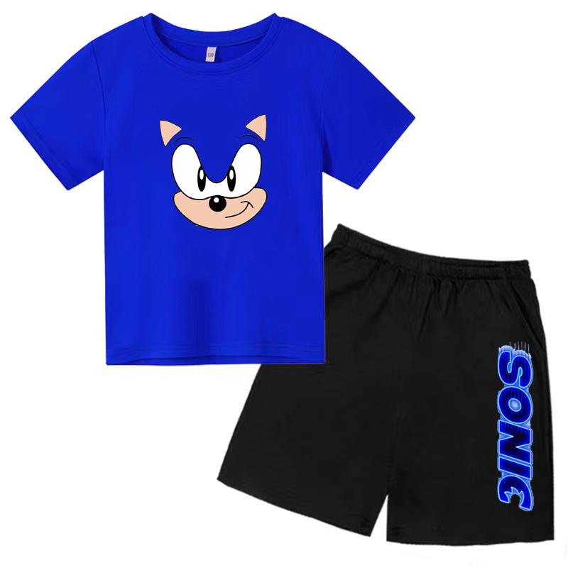 

Kids Fashion T-shirt Anime Smart Justice Brave Animal Print Boys Girls Toddler Top + Shorts Casual Sport Charming Set 110