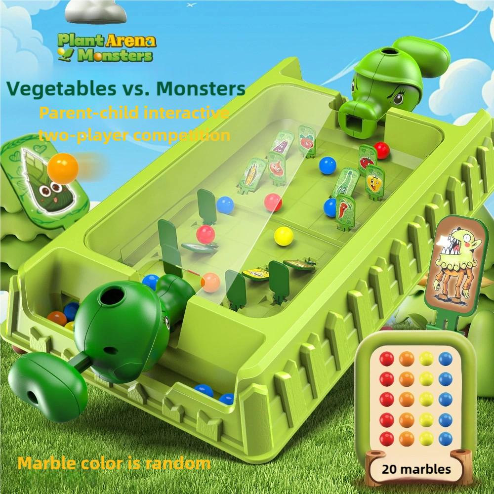 Battle Ejection Toy Parent-Child Interactive Double Pinball Machine Shooting Table Desktop Thinking Game Educational Children s Toy