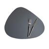 Pebble Faux Leather Triangle Placemat - Waterproof, Oil-proof, Heat Insulation, Christmas Decorative Mat