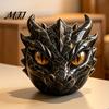 Gothic Interior Decorations Resin Animal Head Sculpture, Guardian Dragon/Lion/Owl/Wolf Statues, Modern Cabinet Display Pieces Figurine for Bookshelf