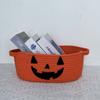 Foldable Halloween Crochet Storage Basket Tabletop Decorative Container  Party Supplies