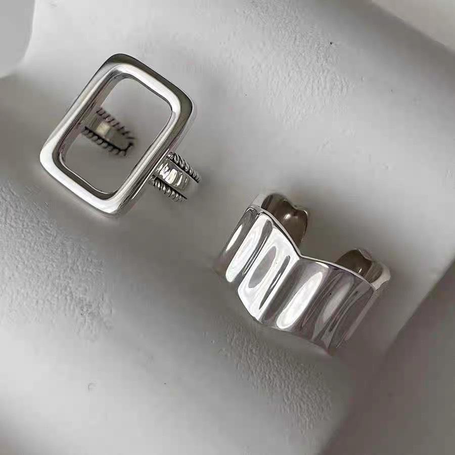 

Ретро геометрическое полое открытое кольцо - корейский стиль для женщин hollow + irregular set