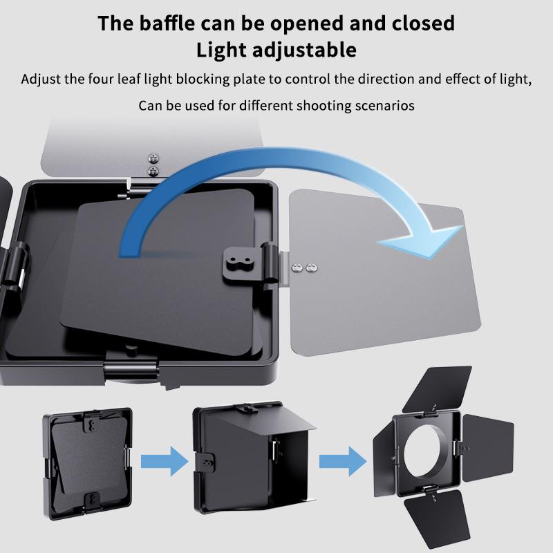 Compuertas Four-Blade Light Barrier For Mini Bowens Zgrl80 Modifier Of Light Profesional Accesorio Photography Studio