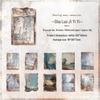 ZABC Vintage Rust Mark Series: 10 Sheets of Old-fashioned Cross-border Material Base Paper