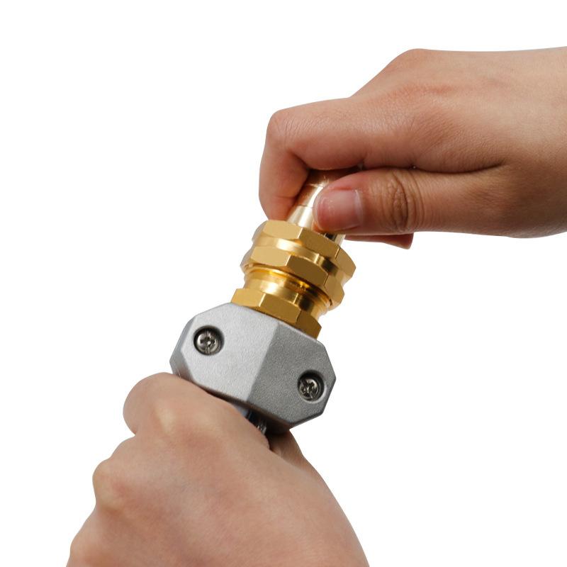 Zinc Aluminum 5/8-3/4 Inch Garden Hose Connector Water Pipe Repairer Male Female Connector Set With Sealing Rings