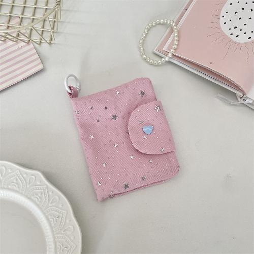 Star Glitter ID Card Holder Cards Wallet Coins Wallet Zipper Coin Purse Student Card Bag Earphones Pouch Key Ring Bag Pendant