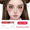 Christmas Tattoo Stickers: Easy-to-Remove Temporary Makeup Tattoos with Tree, Reindeer, and Snowflake Designs.
