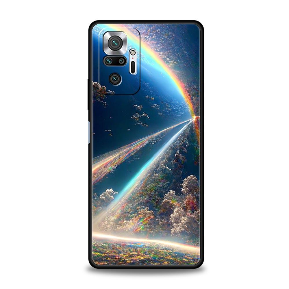 Handyhülle für Xiaomi Redmi Note 14 13 12 5G 9S 9 10 11 Pro Plus 4G 9T 14C 13C 12C 10C 9C 9A Weiche Hülle Erde Sterne Weltraum
