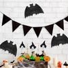 Halloween Rattan Bat Decoration 3D Scary Black Plastic Woven Bat Wall Hanging Decor for Tree Porch Yard Lawn Indoor Outdoor Farmhouse Decor