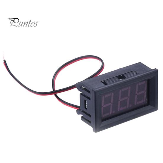 DC5-120V LED Digital Display Voltmeter Car Motorcycle Voltage Gauge Panel Meter