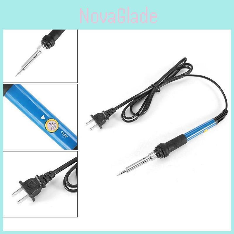 Adjustable 60w 110v220v Electric Temperature Gun Welding Soldering Kit Iron