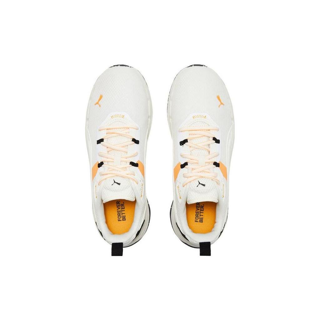 Puma Stride Fabric Synthetic Leather Mesh Retro Sports Low-Top Lifestyle Shoes Unisex sneaker White Orange 389424-01