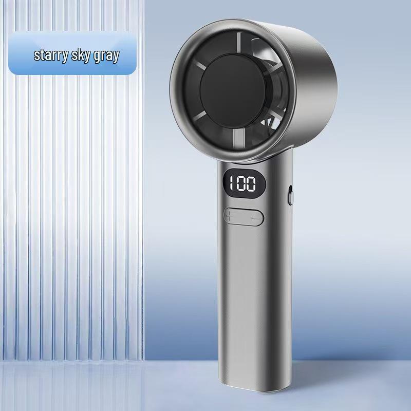 638 Handheld High-Speed USB Rechargeable Mini Fan - 100-Speed Turbo, Portable & Powerful 185*83*63mm