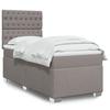 Vidaxl Kontinentalbett Mit Matratze, Taupe, Stoff, 90X200 Cm