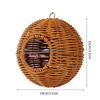 Y3NA Mini Hanging Bird Nest Plastic Rattan Design Parrots Nest For Small Bird Species