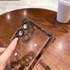For Samsung Galaxy S25 Ultra Luxury Transparent Plating Frame Phone Case For Samsung S22 S23 S24 Plus A15 A55 Protective Cover