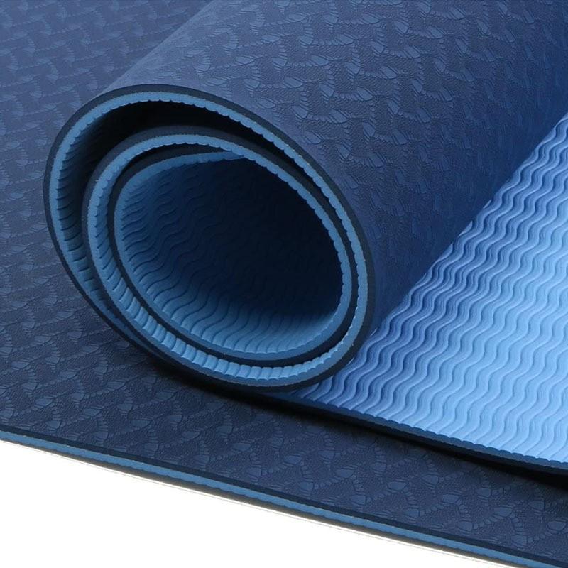Extra Thick TPE Yoga Mat 6mm Non-Slip Exercise Beginners Women Home Fitness Gym
