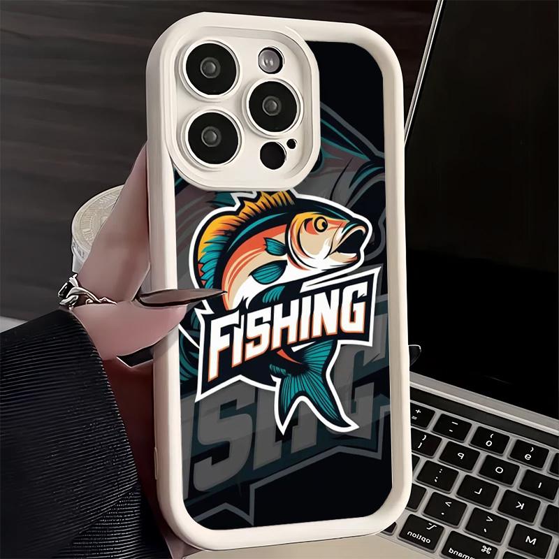 

Phone Case for iPhone 17 Air 16E 15 16 Pro Max Nash Fishing Fish Mark Cover 14 Plus 13 12 Mini Soft Shell Silicone Fundas iPhone 12Pro