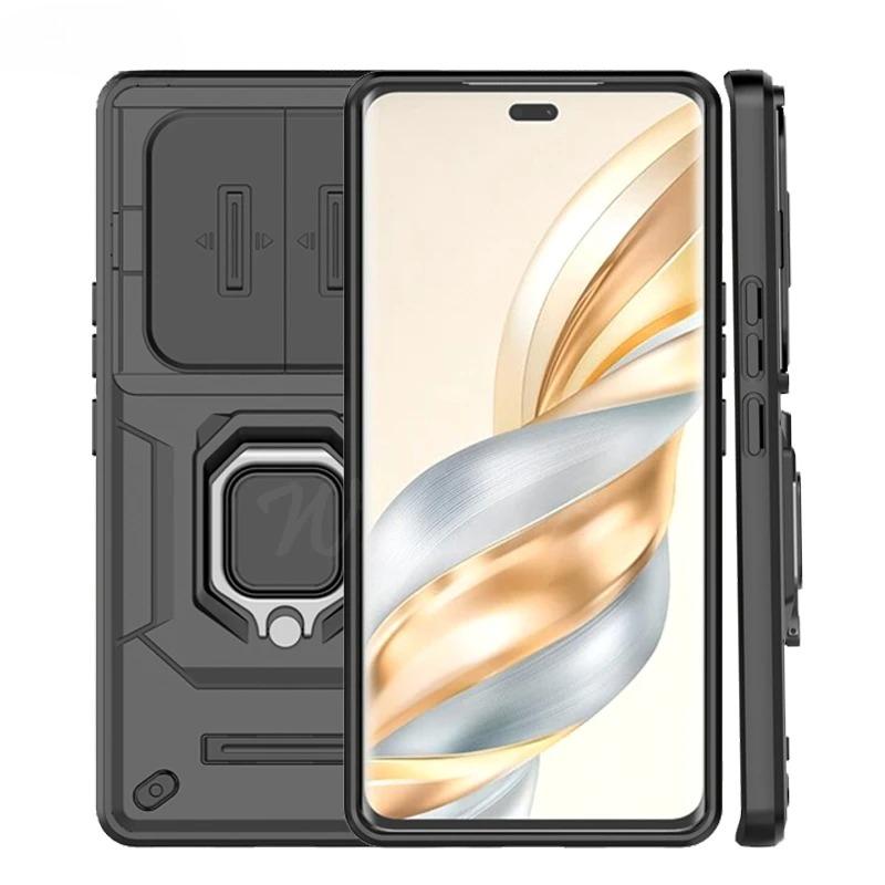 Shockproof Case For Honor Magic 7 Lite Case For Honor Magic7 Lite Ring Holder Magnetic Cover Honor Magic 7 Lite Push Window Case