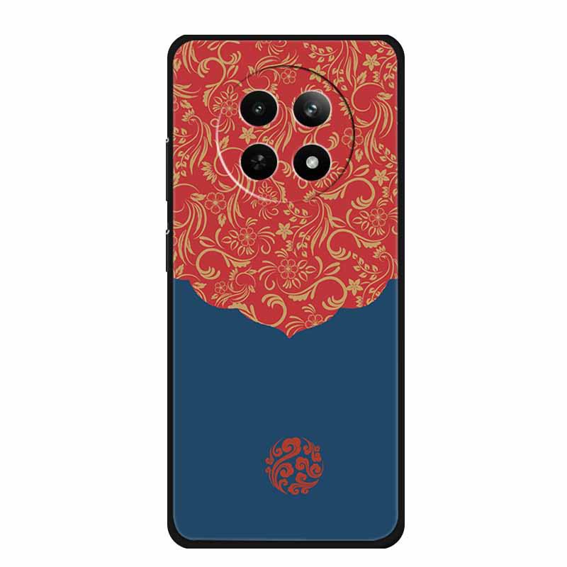 Embossed Textured Colored Soft Case for Realme 12 5G Phone