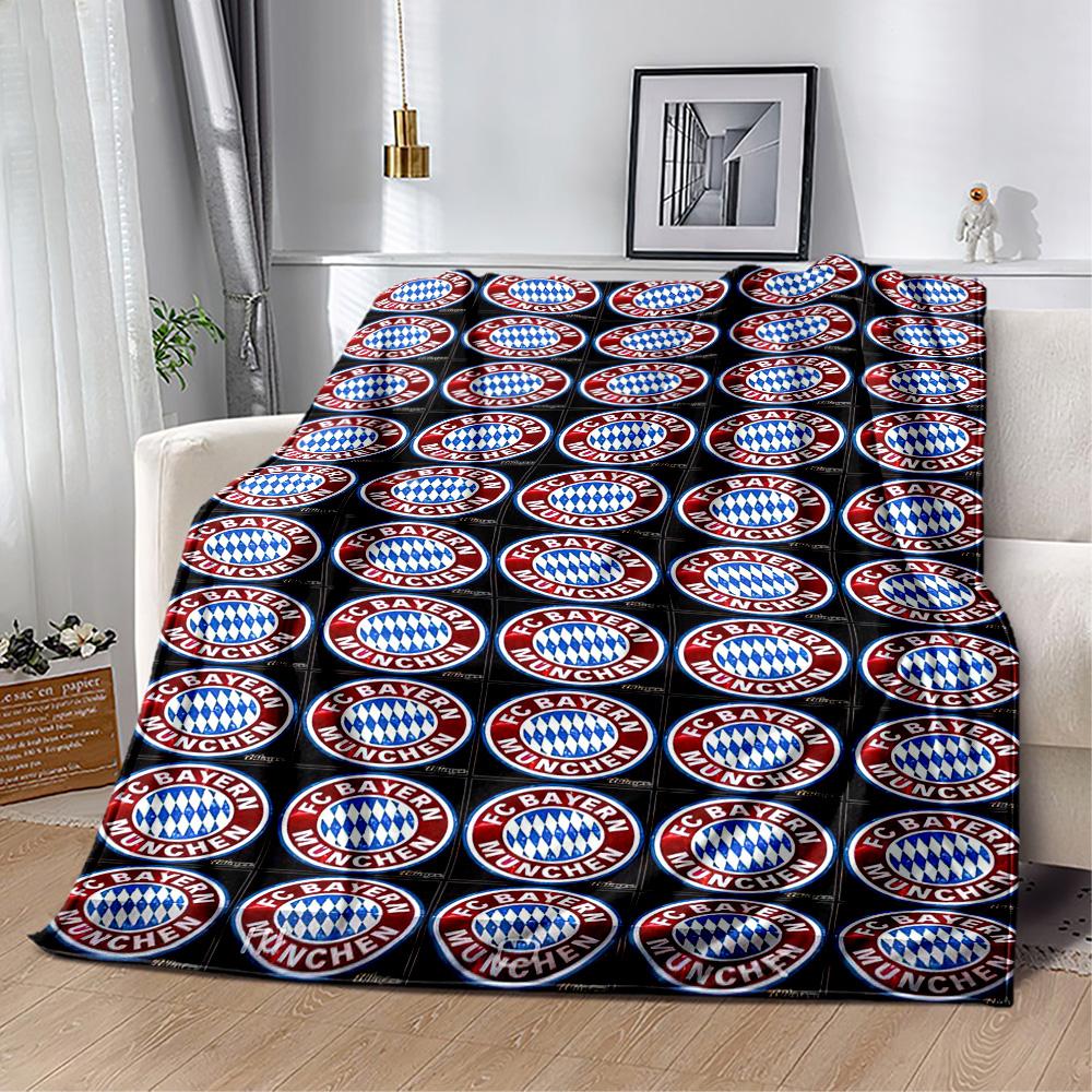 Bayern Munich Blanket Soft & Cozy Suitable for Office Chair Sofa Bedding for All Seasons Stylish Decor Perfect Gift for Relatives and Friends