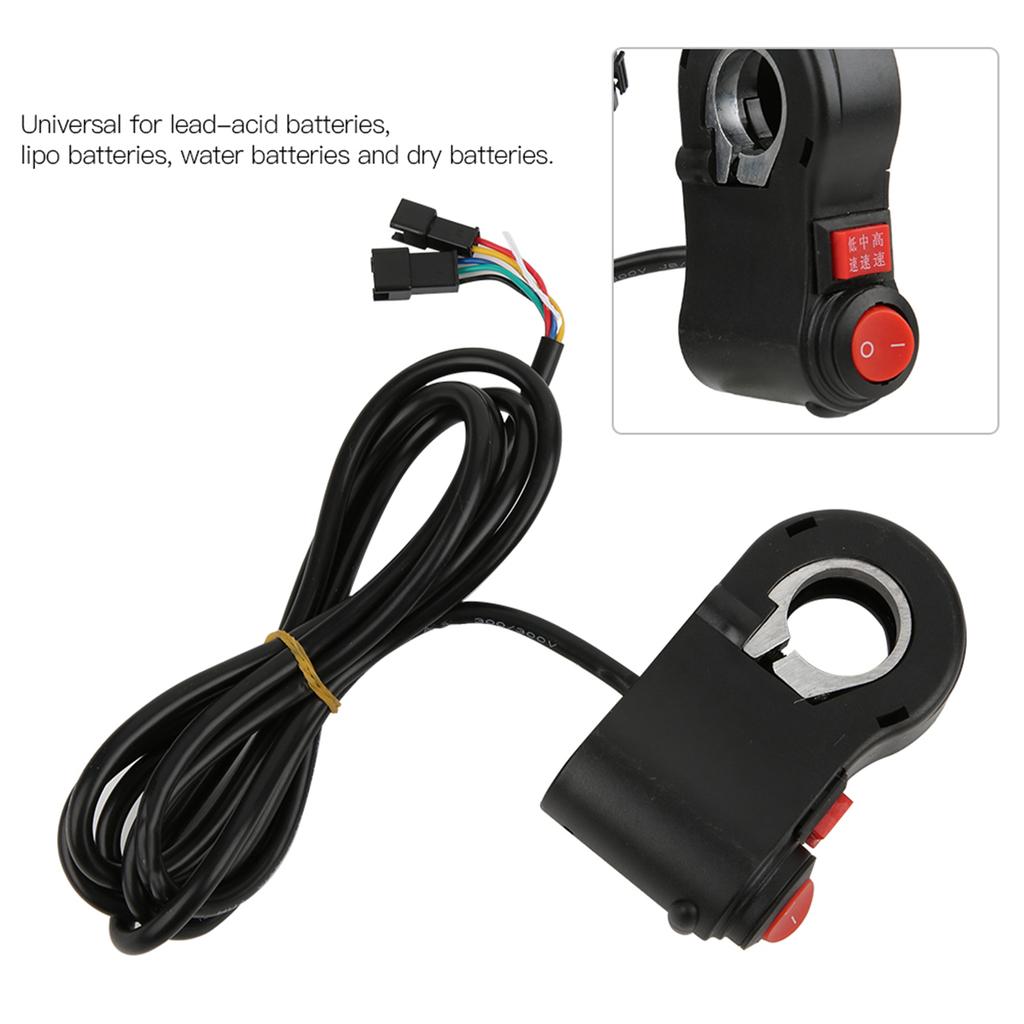 5pcs Handlebar Switch OnOff Push Button 3 Speed Position Accessory for Electric Bike