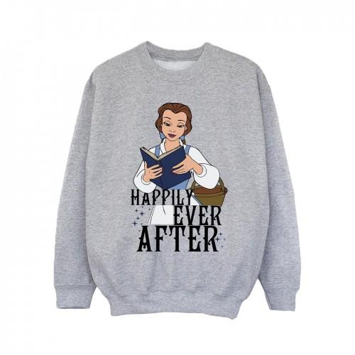 Beauty And The Beast Girls Happily Ever After Reading Belle Sweatshirt