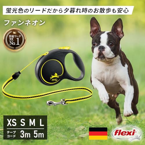 Flexi Fun Neon Hundeleine, Größe XS (Bis zu 8 kg)