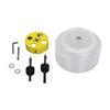 Hole Saw Kit 4 1 4 Bimetallic Cutter 6 1 4 Inch Dust Bowl for Recessed Light Installation Wood Metal PVC Plastic Yellow