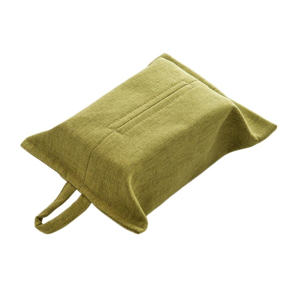 

Household Hanging Tissue Bag Simple Pure Color Paper Bag Hanging Tissue Dispenser Dining Table зелёный