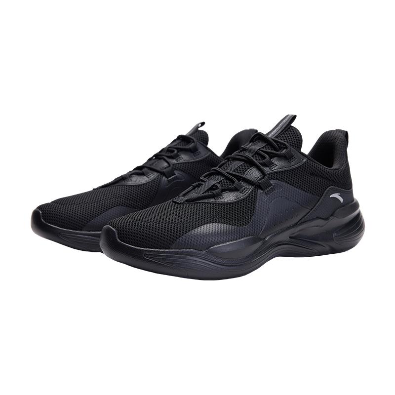 Anta Five Peaks Mesh Comfortable Shock Absorbing Non-Slip Wear-Resistant Low-Top Running Sports Shoes Kids Sneakers Dark-Night 122617704R-1