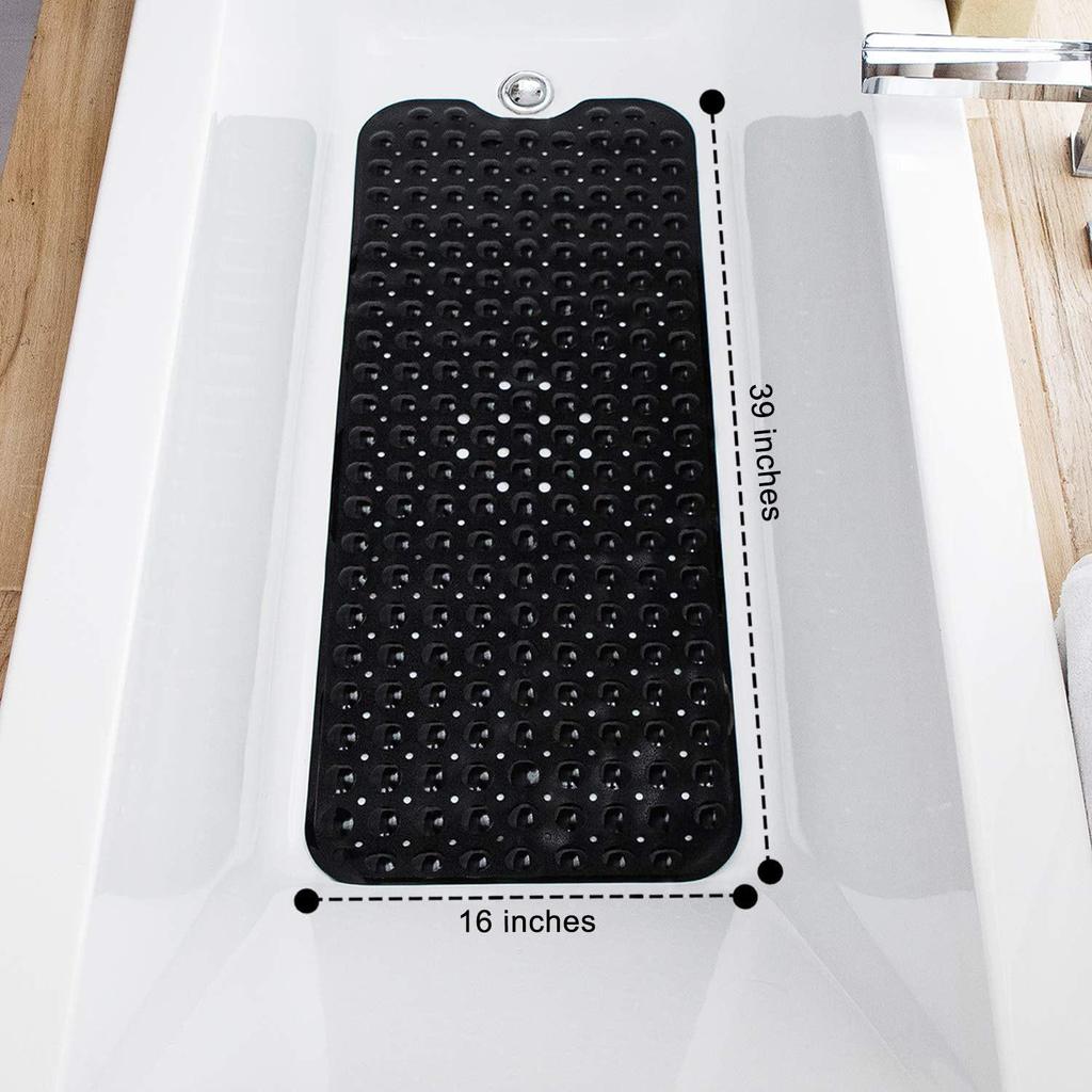 Eco-friendly PVC Anti-slip Bathroom Massage Mat with Drainage Holes and Suction Cups