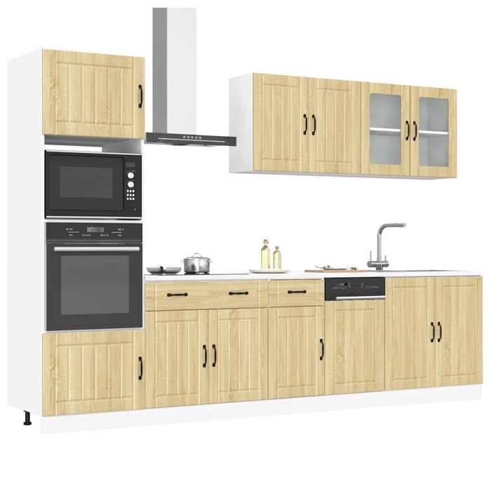 VidaXL Ensemble de 7 meubles de cuisine "Lucca" en chêne Sonoma 3314744