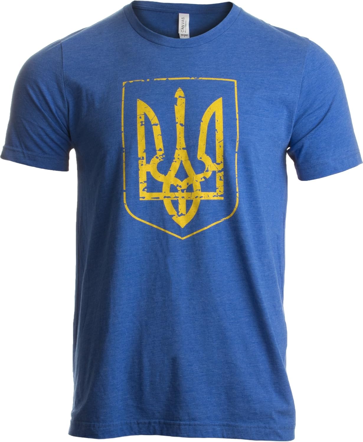 Ukraine Pride | Vintage Style, Retro-Feel Ukrainian Coat of Arms Unisex T-Shirt S