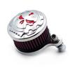Skull Air Cleaner Intake Filter Compatible for Harley 1988-2022 SPORTSTERS XL883 XL1200