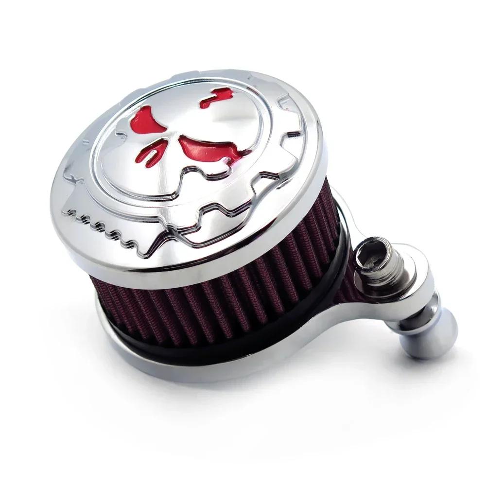 Skull Air Cleaner Intake Filter Compatible for Harley 1988-2022 SPORTSTERS XL883 XL1200
